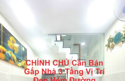 CHÍNH CHỦ Cần Bán Gấp Nhà 3 Tầng Vị Trí Đẹp Hẻm Đường Huỳnh Tấn Phát Phường Phú Mỹ Quận 7,HCM